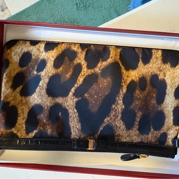Salvatore Ferragamo Animal Print Wristlet - Picture 3 of 5